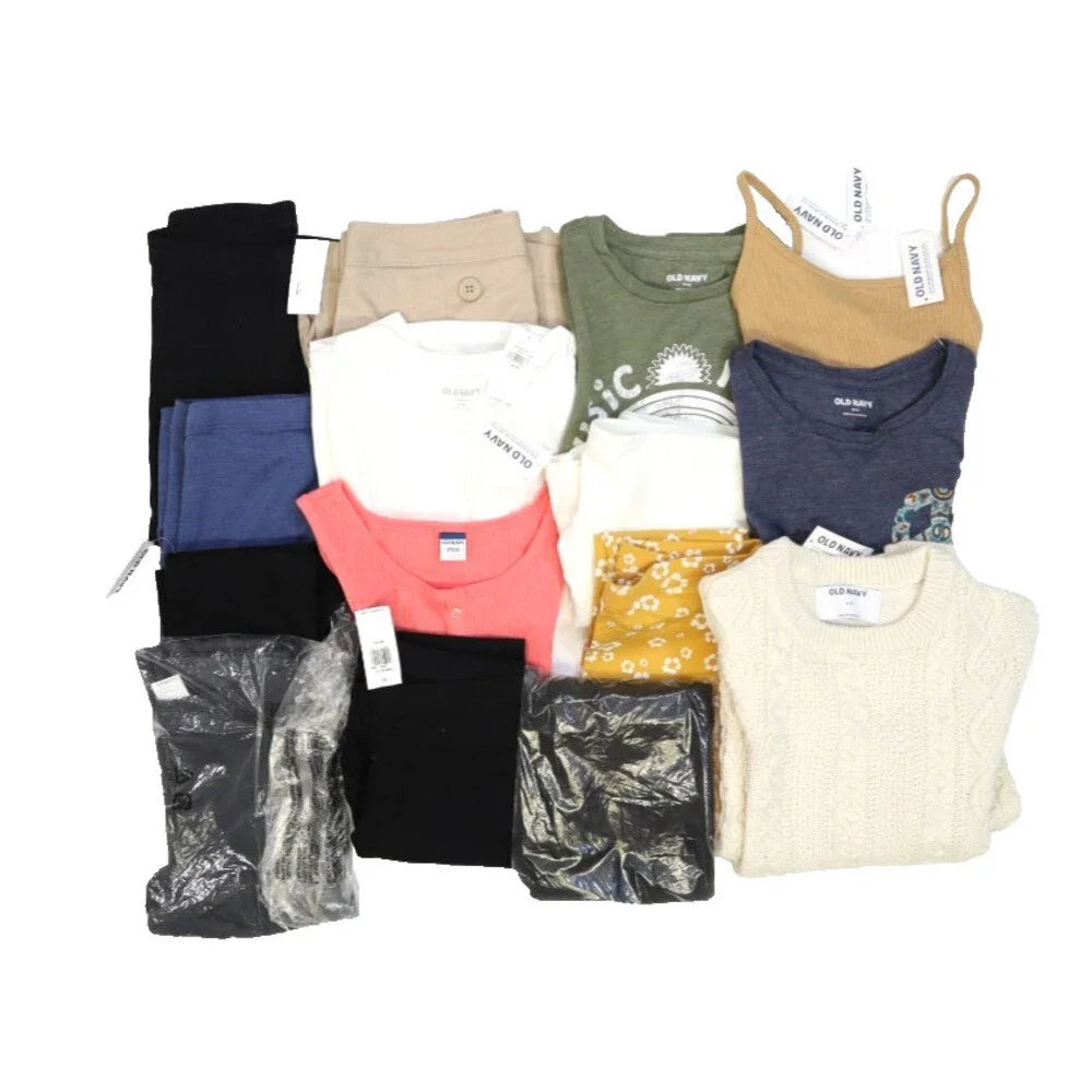 Old Navy Bulk Lot Of 14 Girls Size Medium 8 Mixed Season Tops Bottoms Shorts